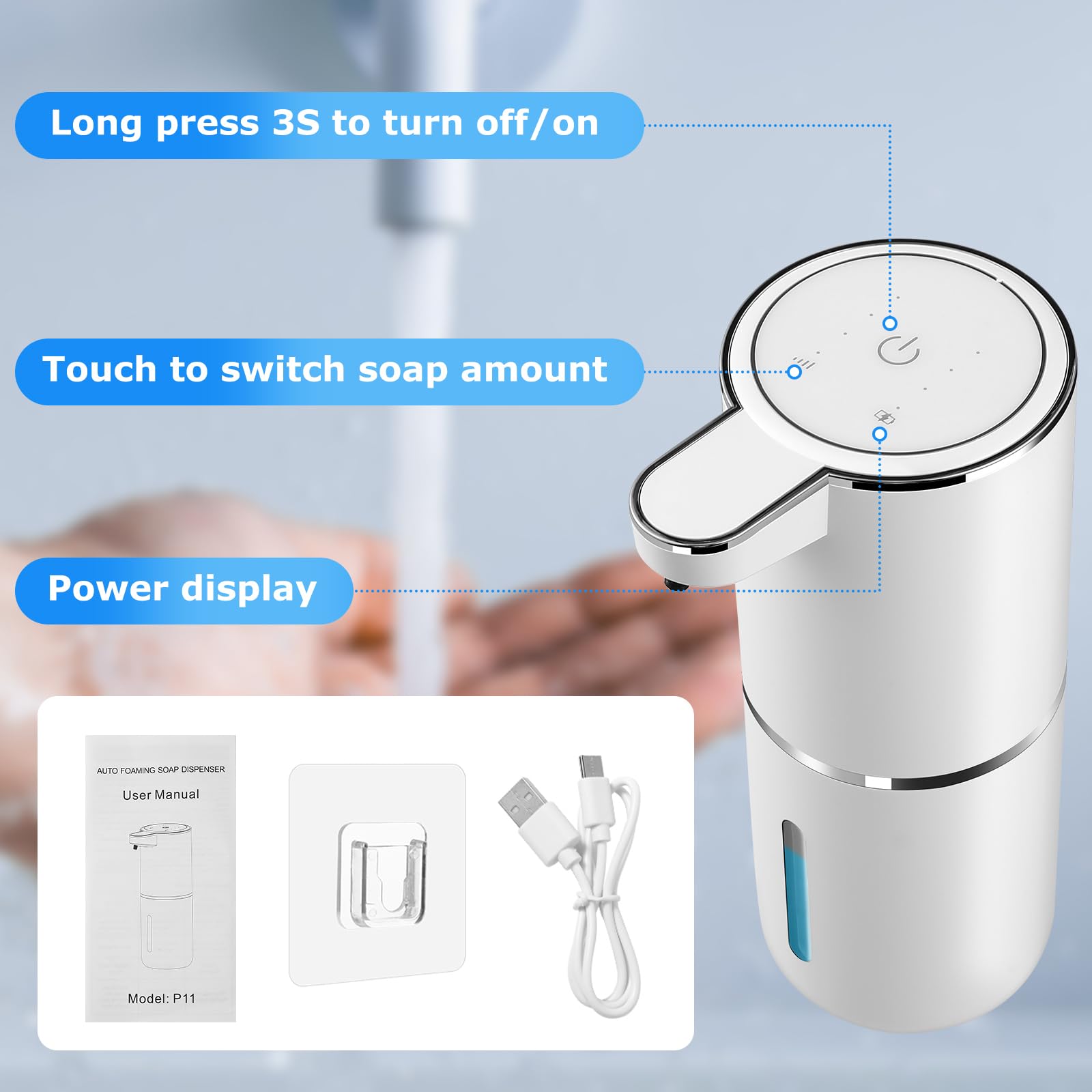VZZNN distribution sans contact pour mains, hygiène et confort quotidien