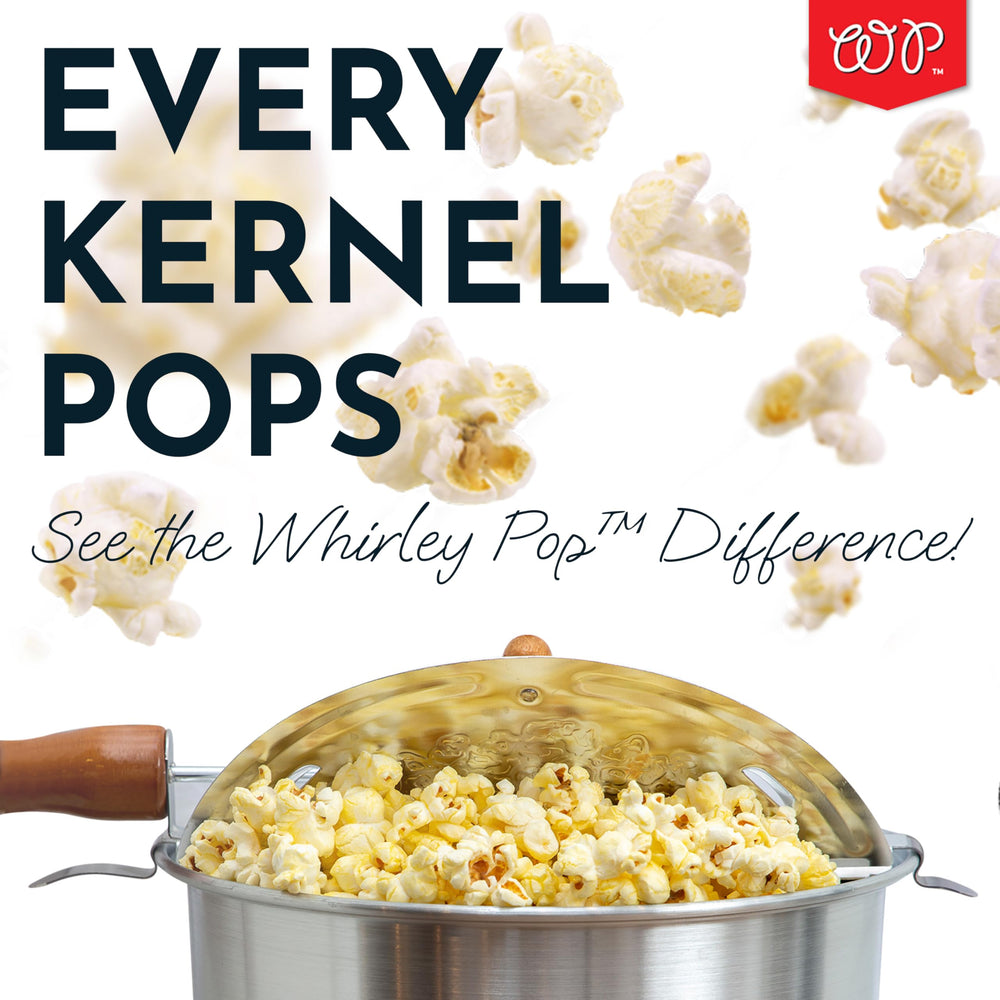 Wabash Valley Farms Whirley Pop comparaison taille pour portions familiales