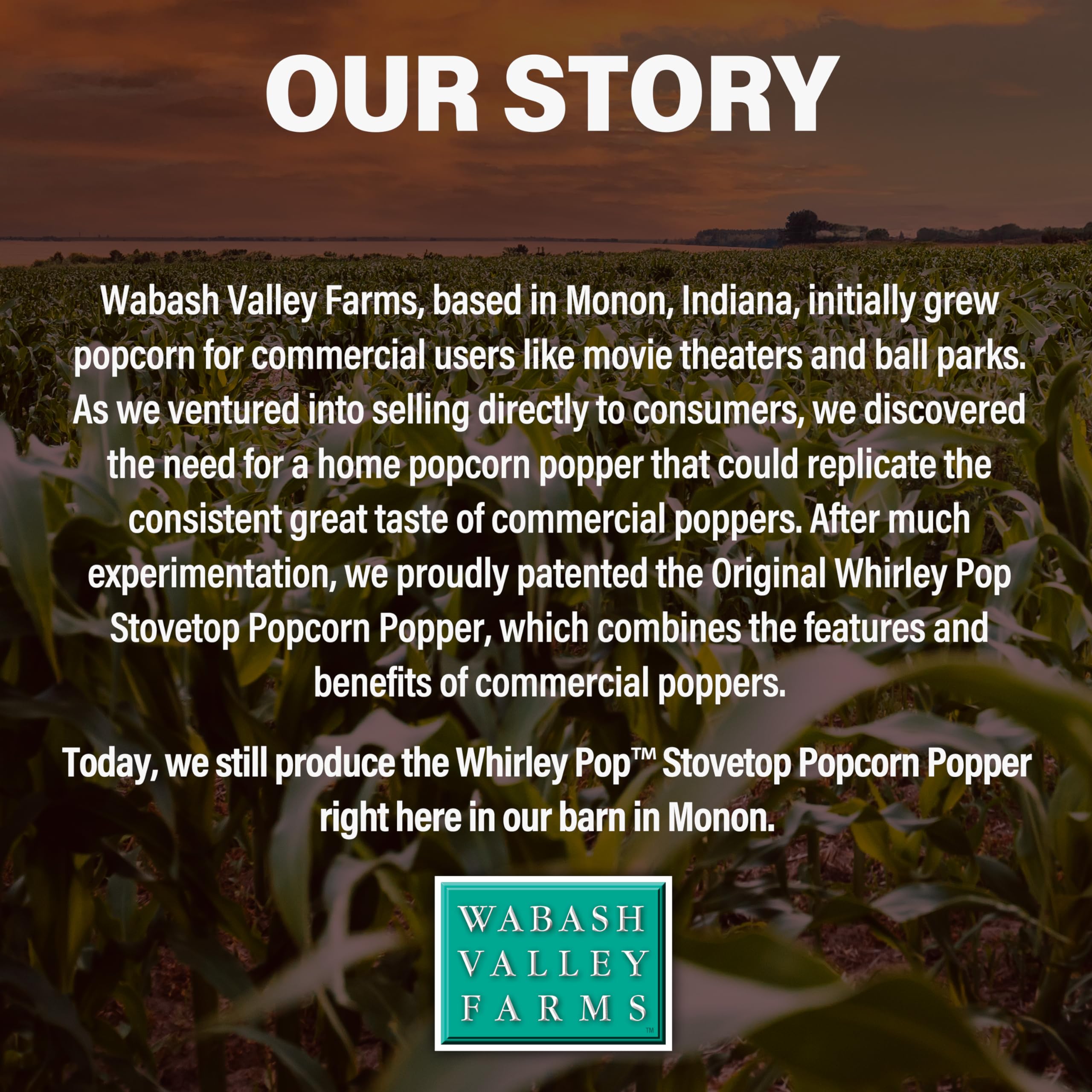 Wabash Valley Farms packaging et étiquette, garantie 25 ans visible