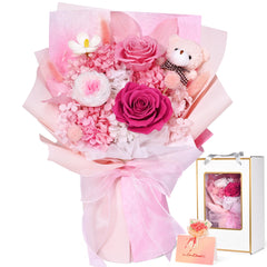 Waipfaru coffret face montrant bouquet rose, parfait pour offrir