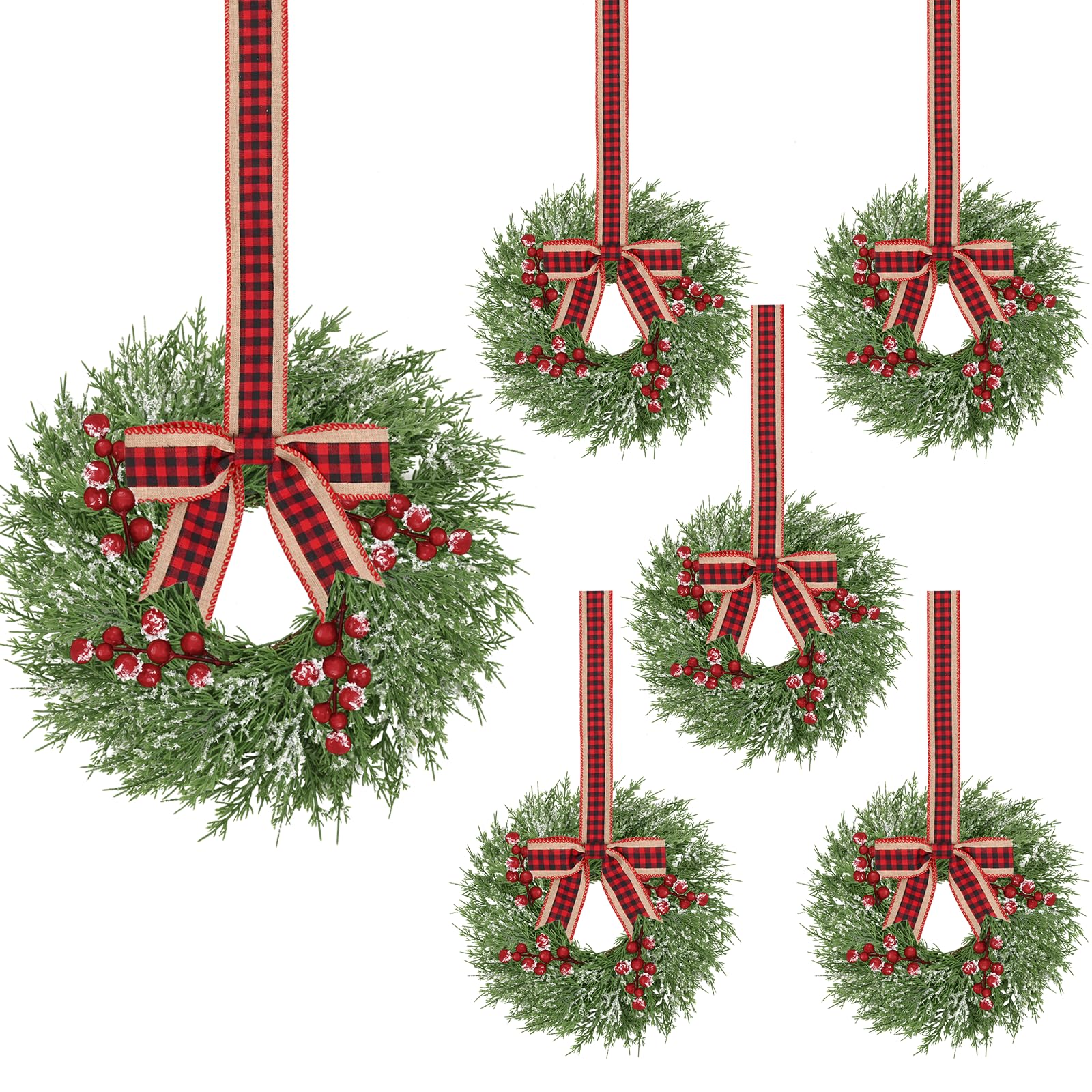 Waipfaru couronne de Noël face décor traditionnelle, apporte ambiance festive