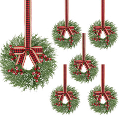 Waipfaru couronne de Noël face décor traditionnelle, apporte ambiance festive