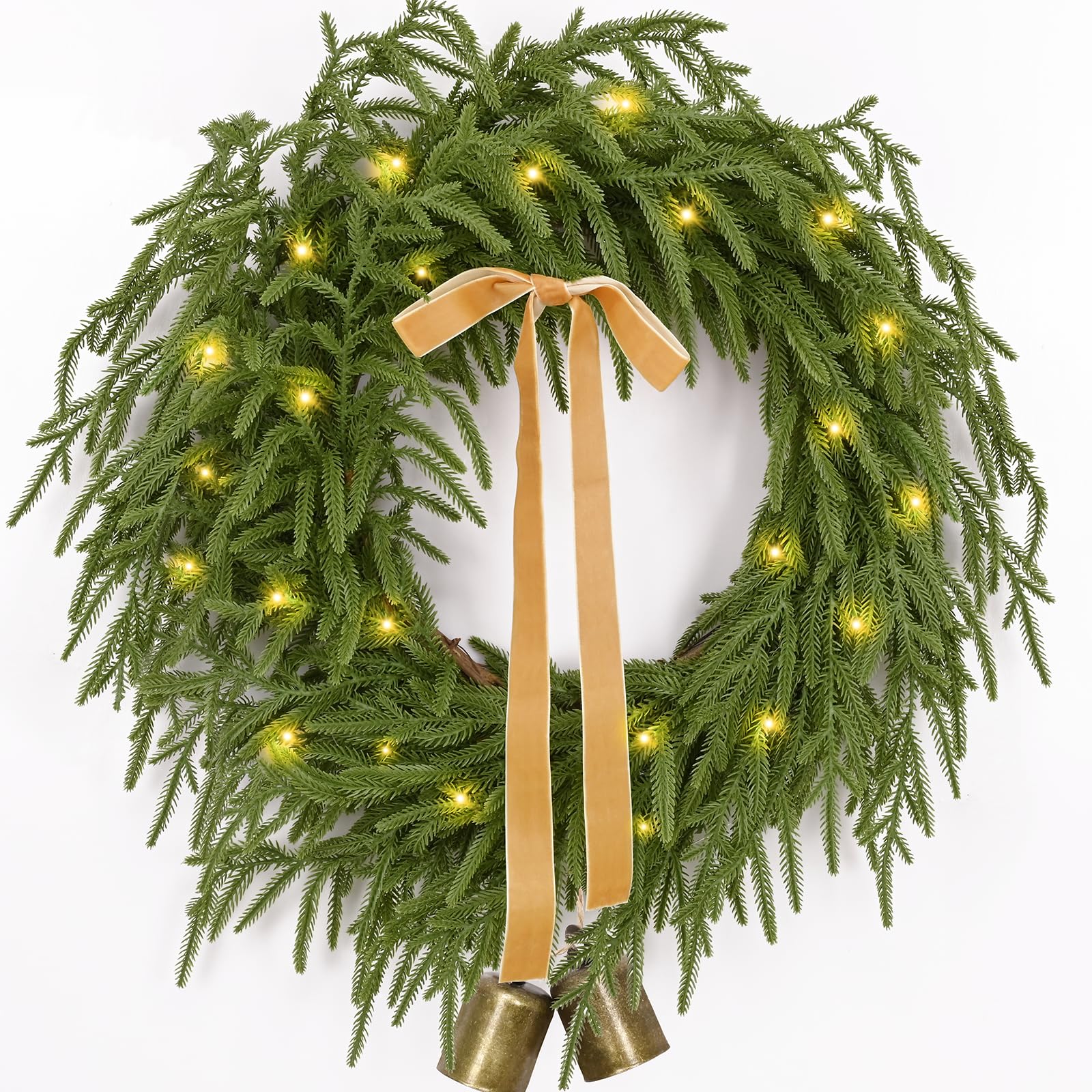 Waipfaru couronne sur porte avant apporte accueil festif
