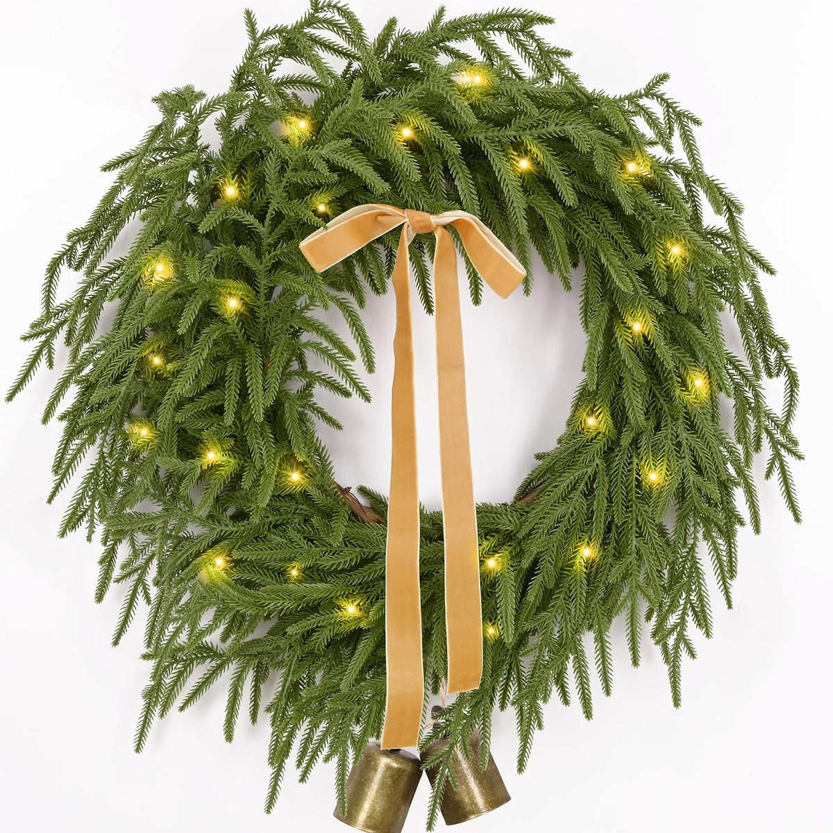 Waipfaru couronne sur porte avant apporte accueil festif