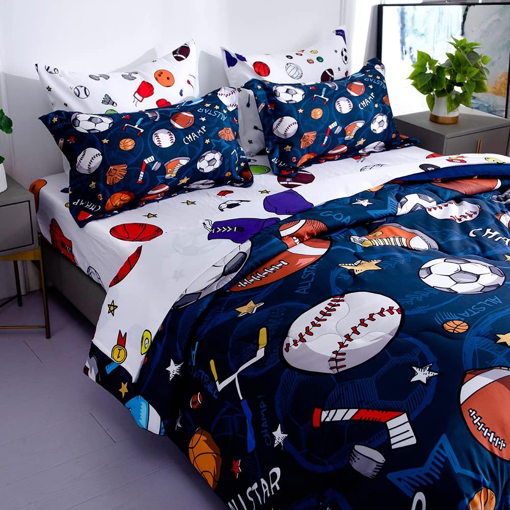 Wajade couette face avant sports, design attrayant pour chambre enfant