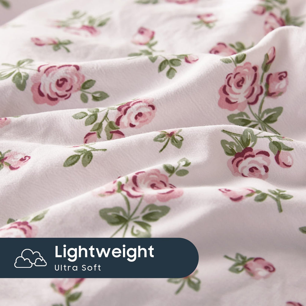 Wake In Cloud comparaison taille Queen sur lit, montre tombé généreux et couvrant