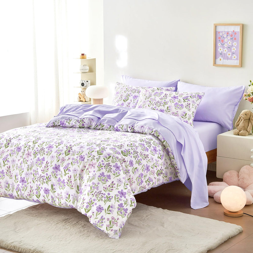Wake In Cloud gros plan motif fleurs colorées pour décoration ludique