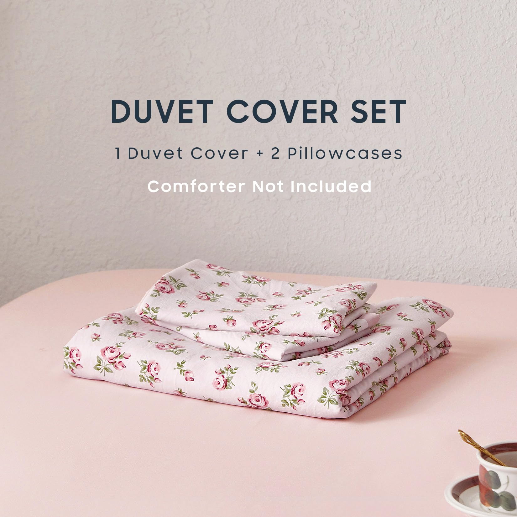Wake In Cloud gros plan du tissu en polyester brossé, souligne douceur et confort