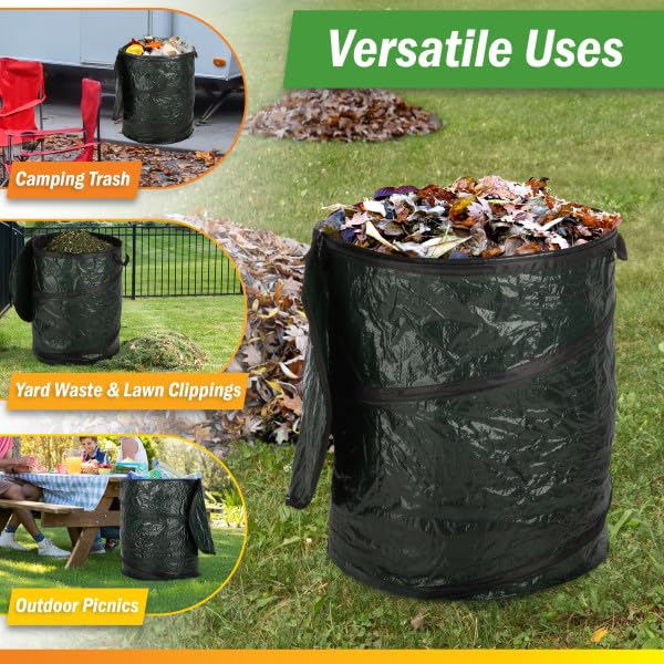 Wakeman poubelle en usage camping collecte déchets portable et simple
