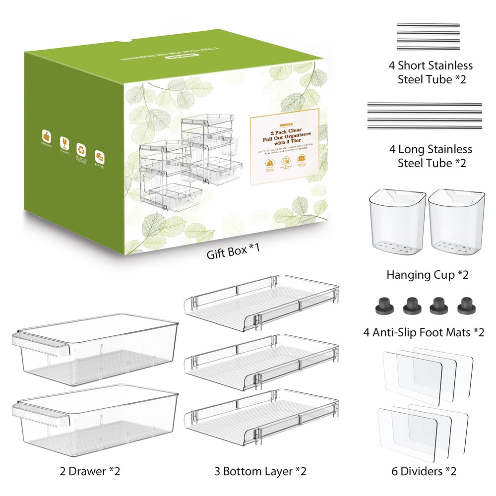 WAKISA organisateur sur plan de travail cuisine optimisant espace