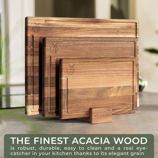WALDWERK gros plan grain d'acacia souligne résistance et esthétique naturelle