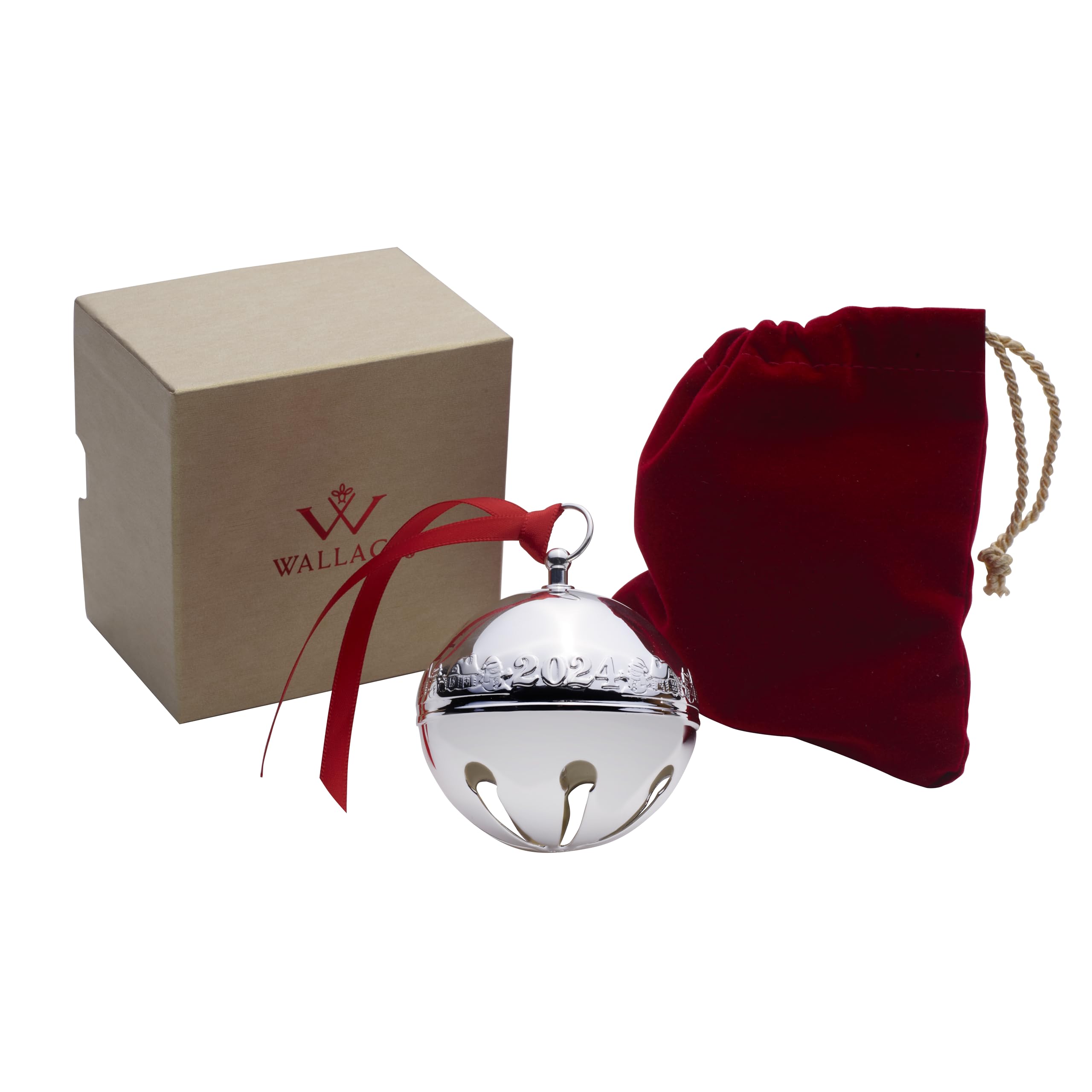 Wallace cloche rangée dans la pochette en velours pour protection et conservation facile