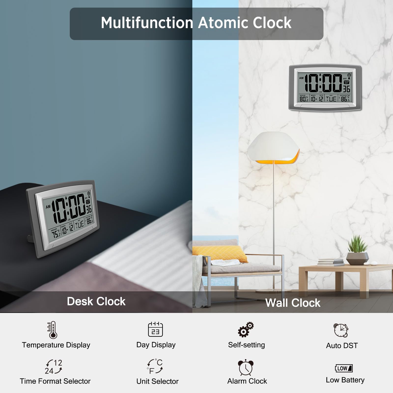 WallarGe affichage des températures intérieur et extérieur pour comparaison instantanée