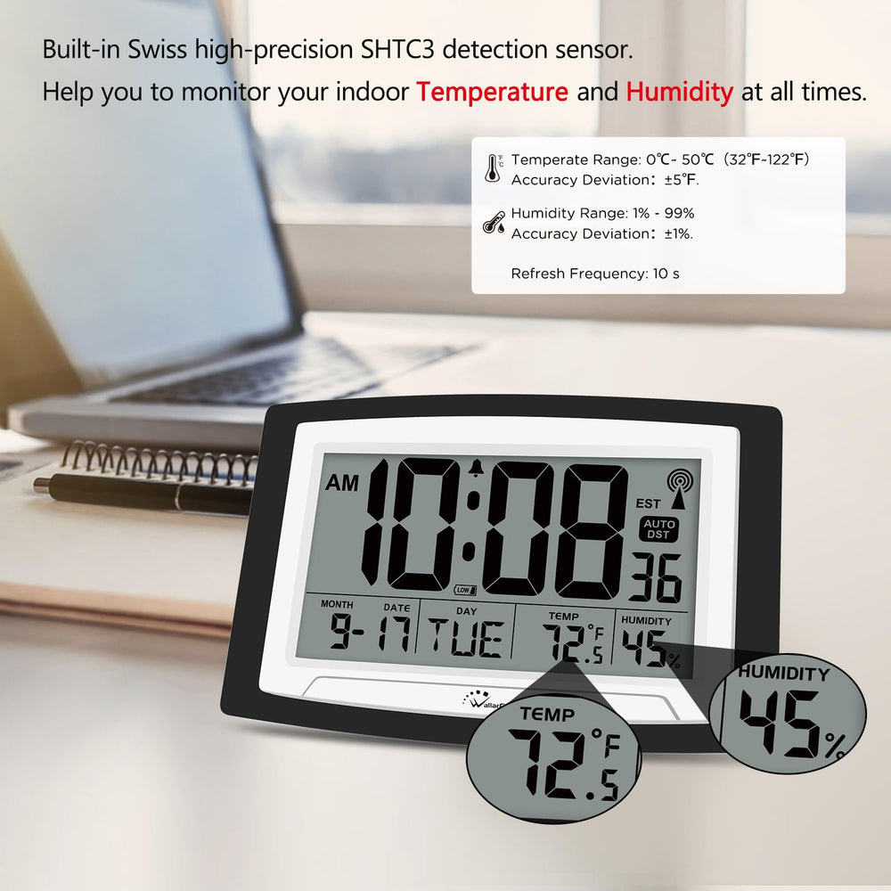 WallarGe horloge posée sur bureau pour organisation quotidienne