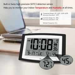 WallarGe horloge posée sur bureau pour organisation quotidienne