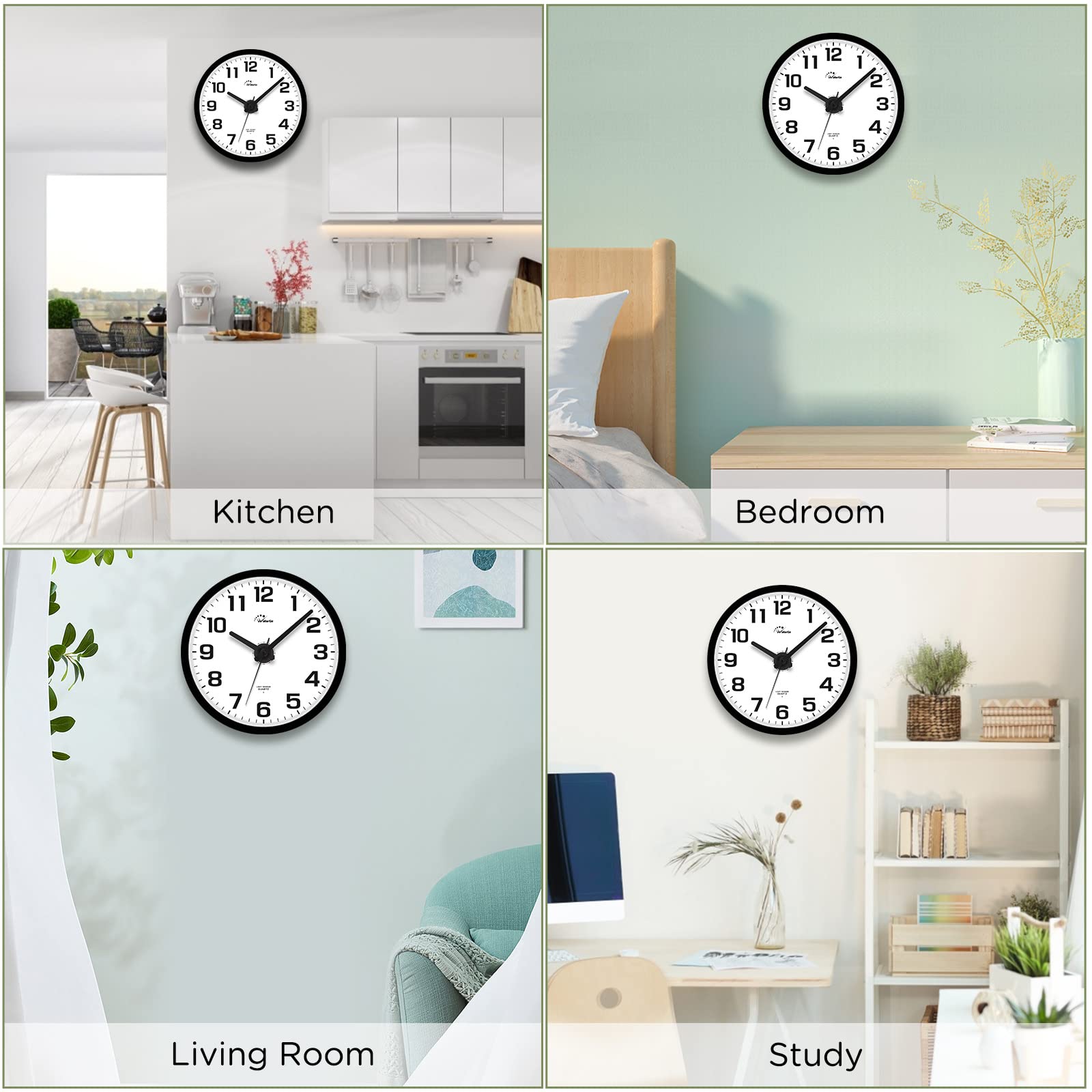 WallarGe horloge illuminée la nuit offrant visibilité sans éblouir