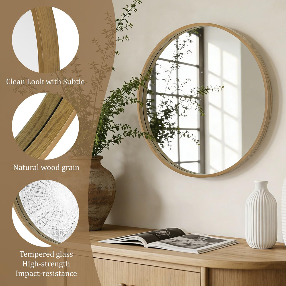 WallBeyond miroir en salle de bain illustrant luminosité et gain d'espace