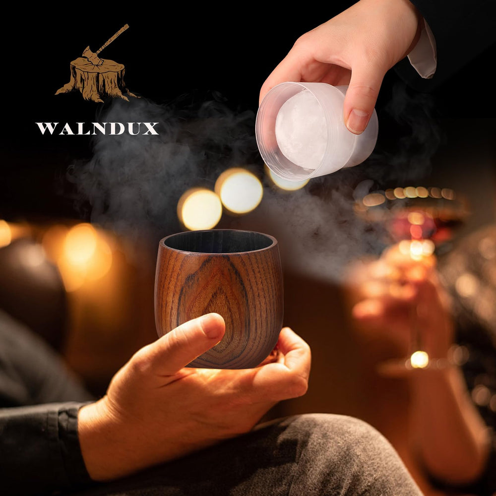 WALNDUX verres posés sur bar apportent ambiance chaleureuse