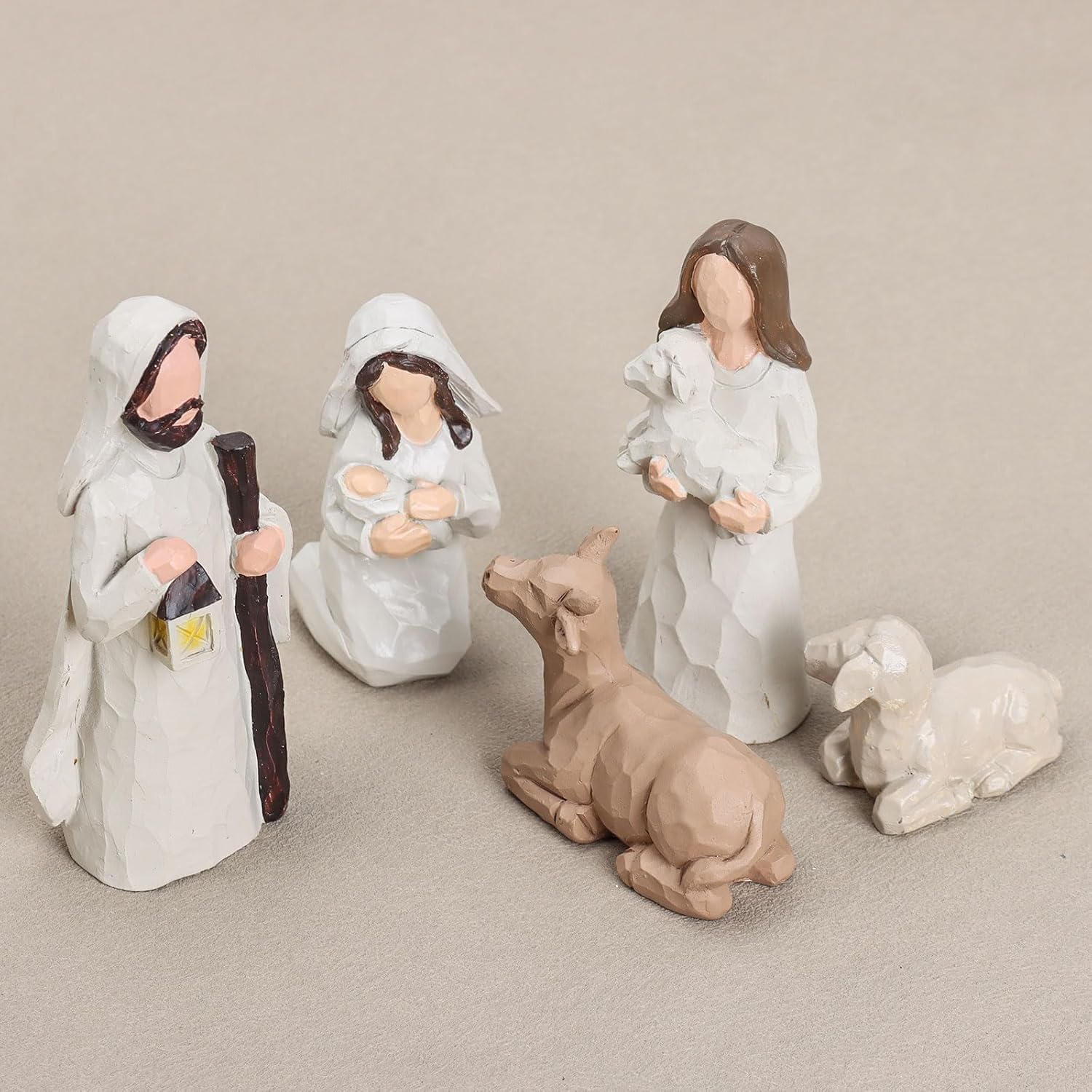 WANCHIY crèche éclairée par LED créant ambiance chaleureuse et douce