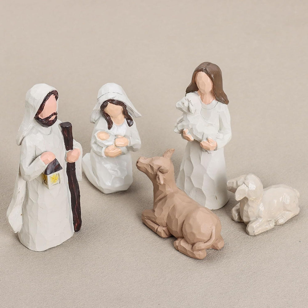 WANCHIY crèche éclairée par LED créant ambiance chaleureuse et douce