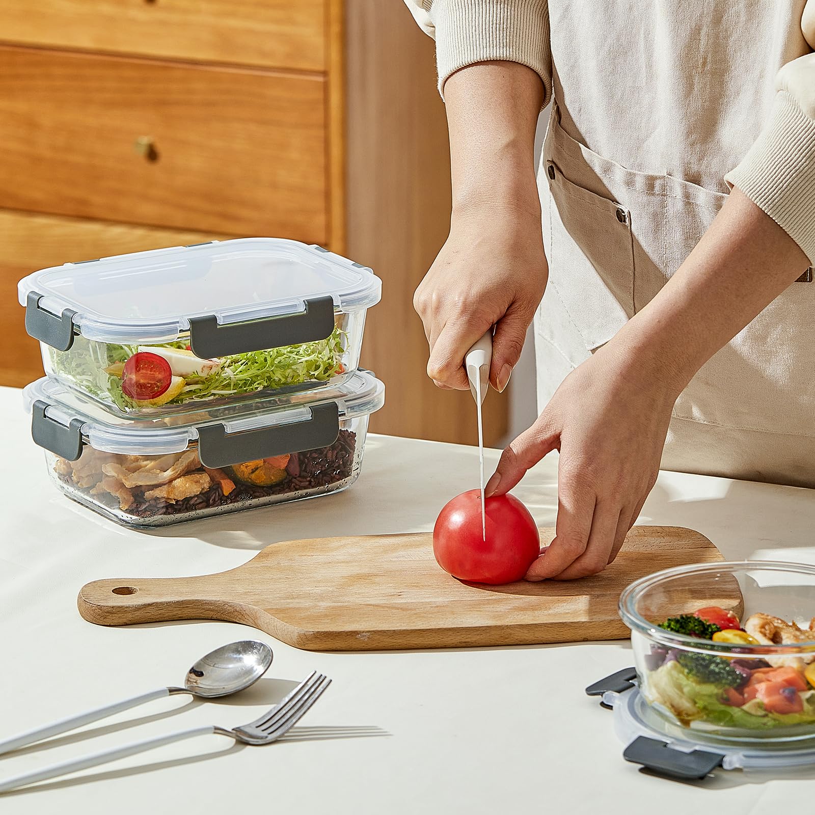 Wancilock comparaison taille avec main montrant portion 650 ml