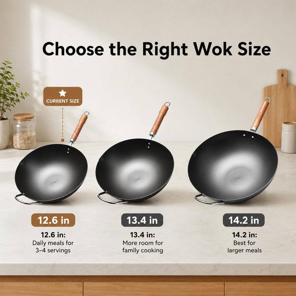 WANGYUANJI comparaison taille versus assiette montrant capacité pour 3–4 personnes