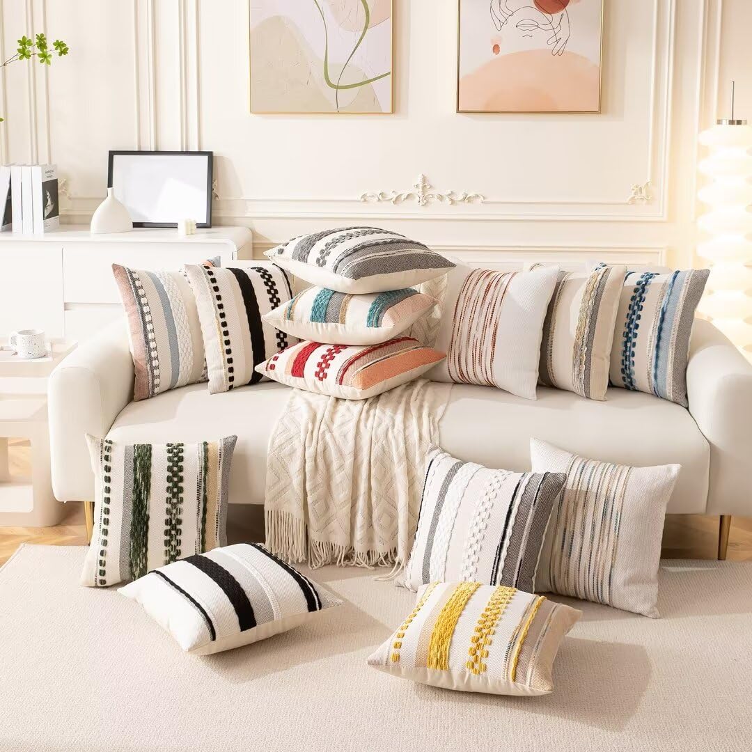 WANLIRD comparaison taille 45x45 cm montrant ajustement coussin