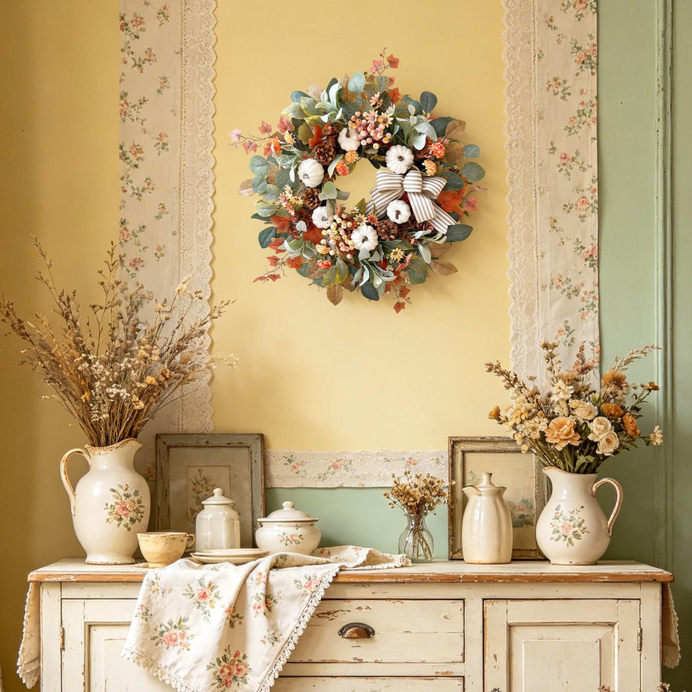 WANNA-CUL noix de pin et fleurs offrant relief décoratif