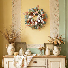WANNA-CUL noix de pin et fleurs offrant relief décoratif