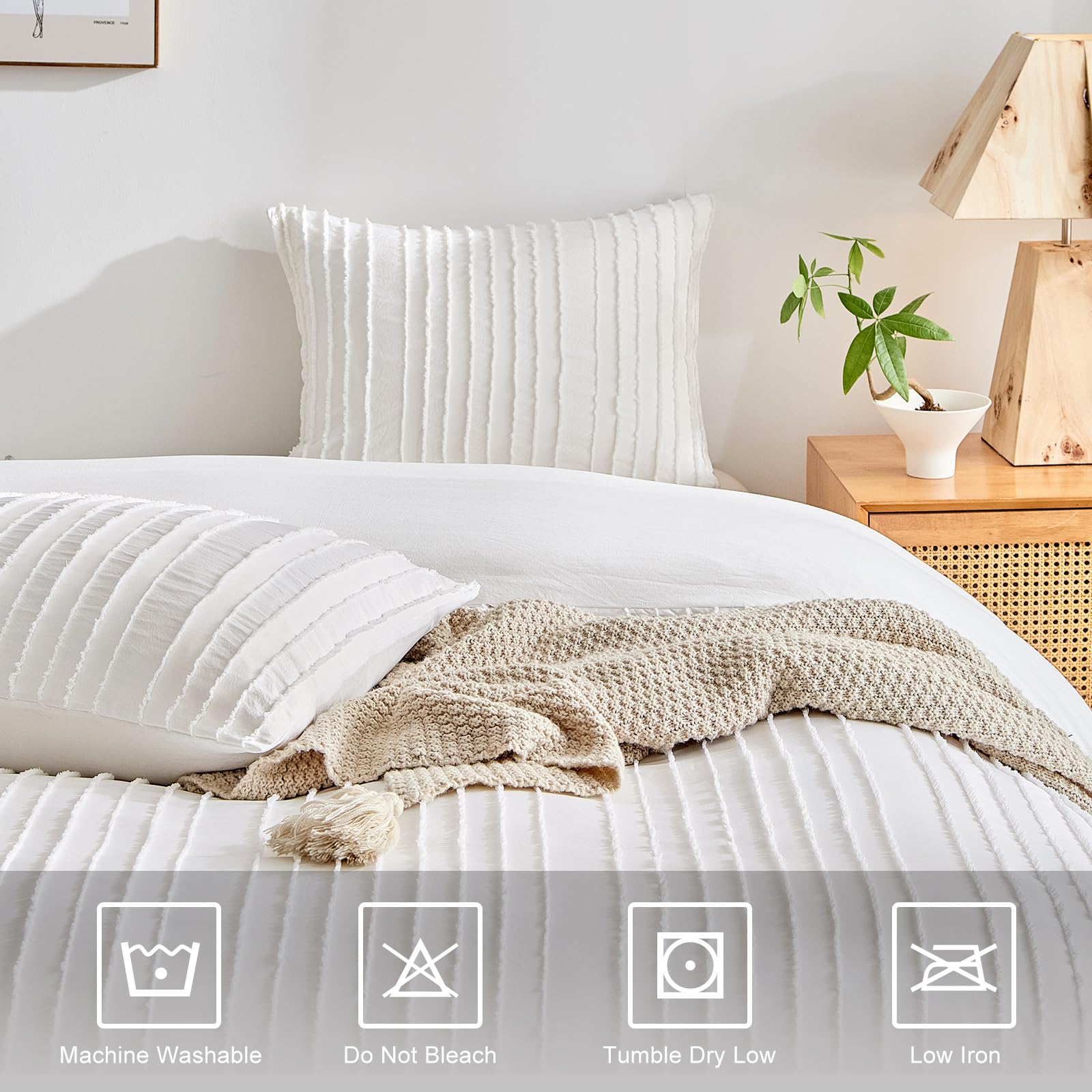 WARMDERN attaches intérieures aux coins sécurisant la couette en place
