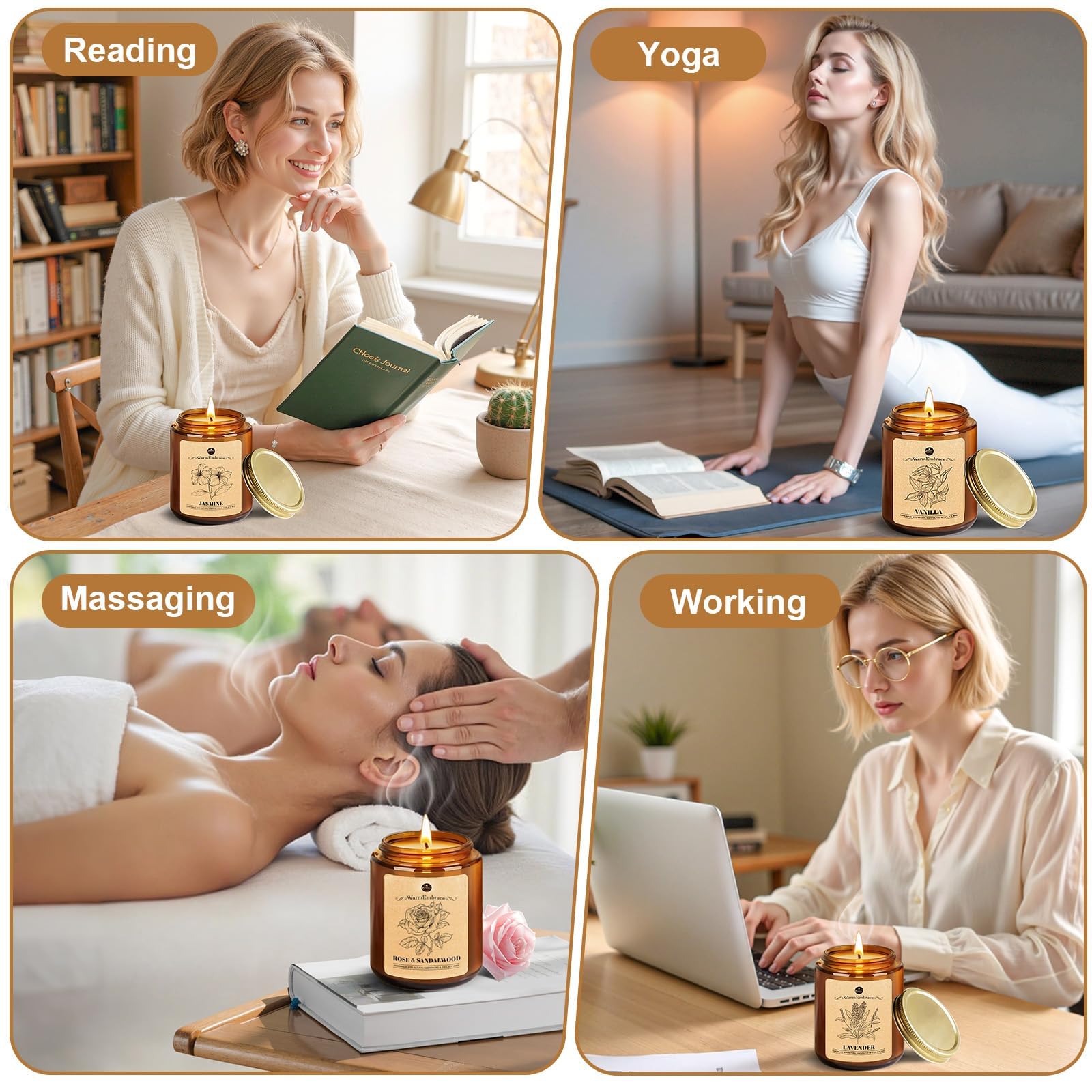 WarmEmbrace étiquette Rose & Santal, parfums sophistiqués et équilibrés