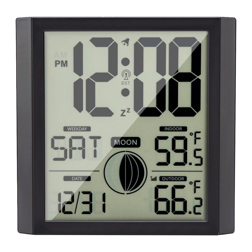 Warminn horloge face grand écran pour lecture facile