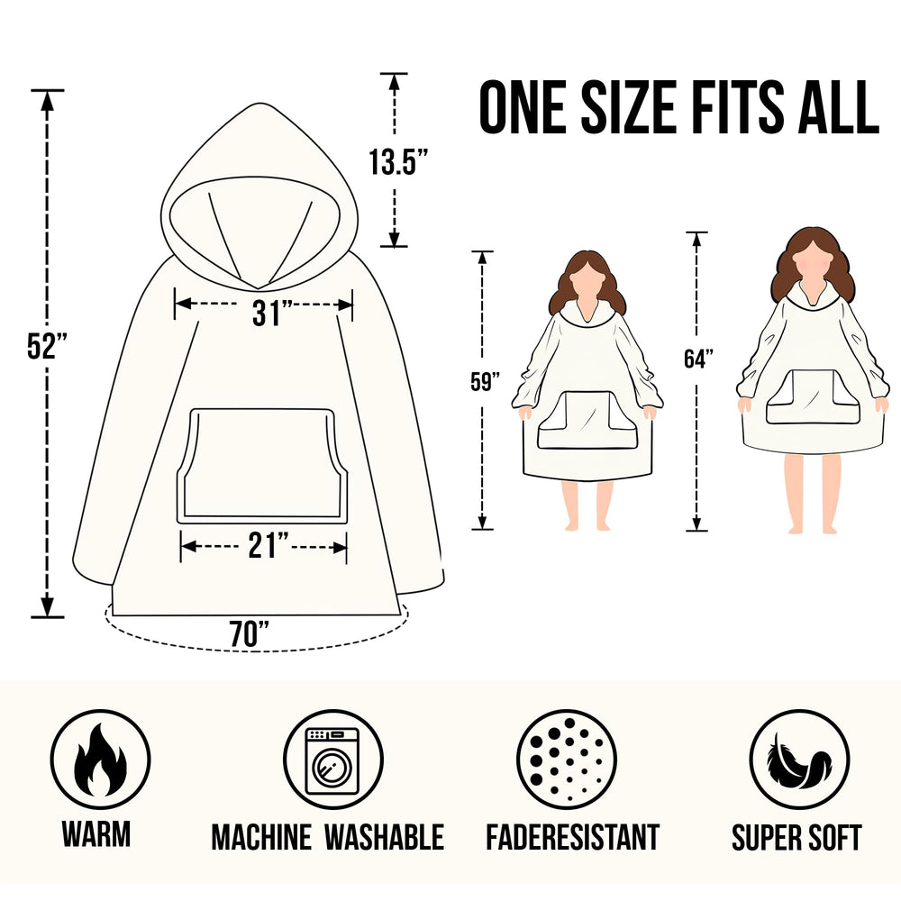 Warmstorey femme portant le hoodie-plaid sur canapé pour relaxation