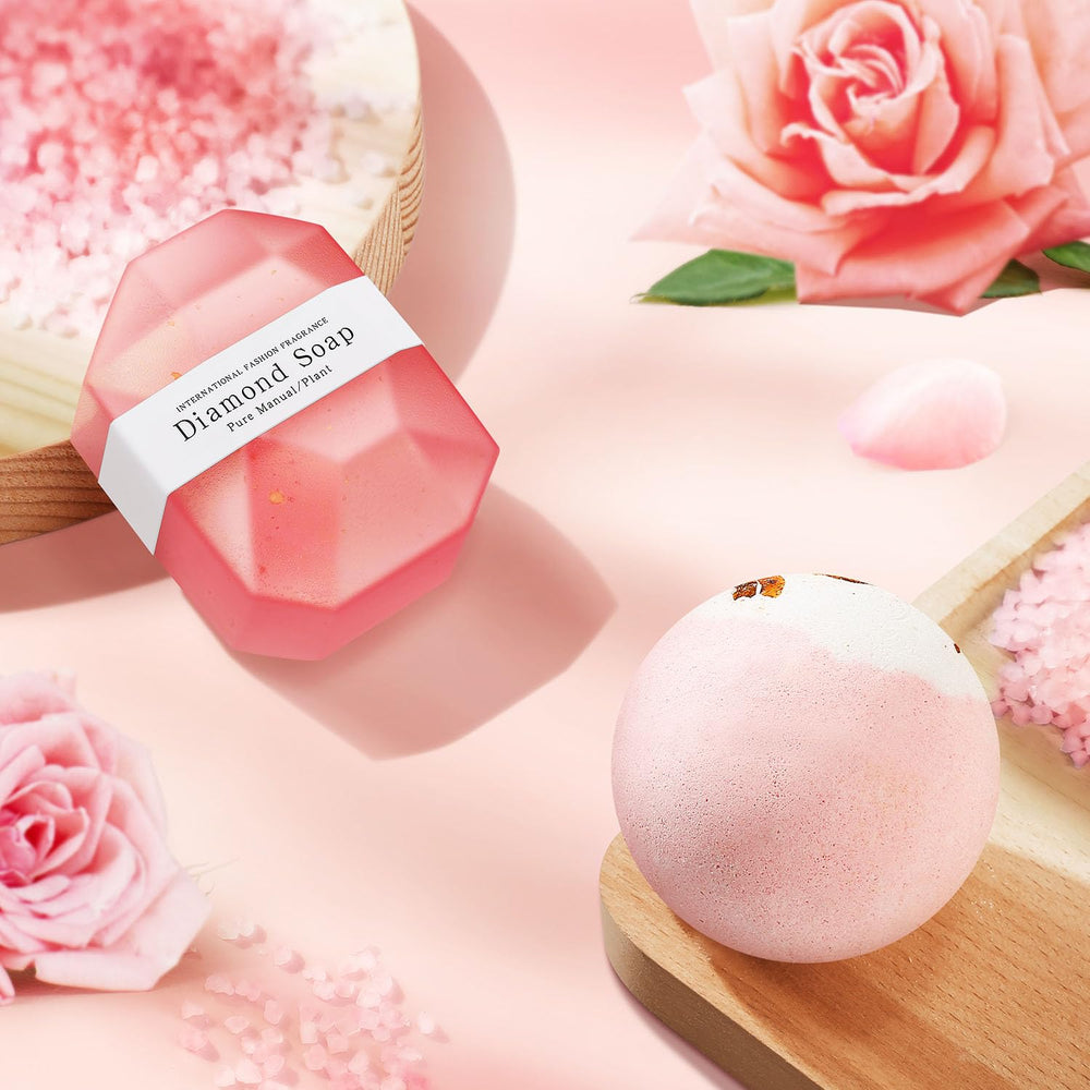 Wasocol trousse cosmétique et carte avec fleurs séchées soignent la présentation
