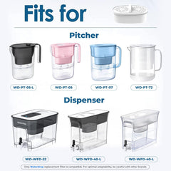 Waterdrop installation du filtre PF-01A dans une carafe pour un remplacement facile