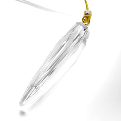 Waterford Annual Icicle 2024 gros plan sur la taille du cristal, mise en valeur
