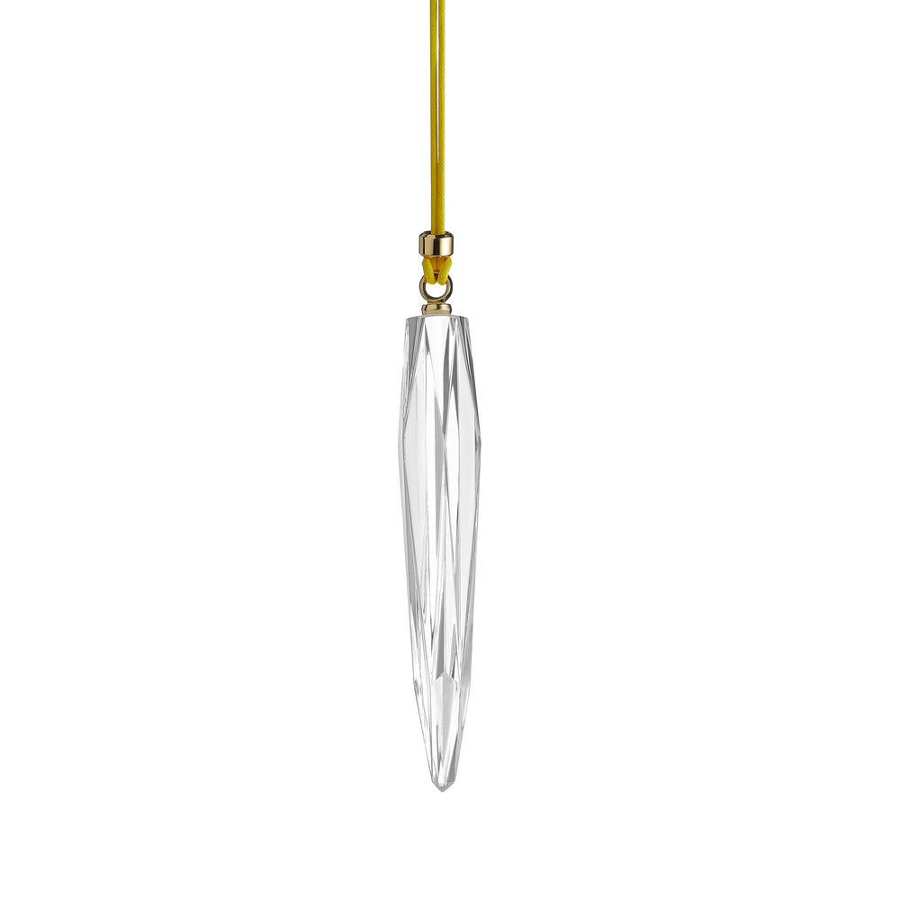 Waterford Annual Icicle 2024 suspendu sur sapin, ajoute une touche lumineuse
