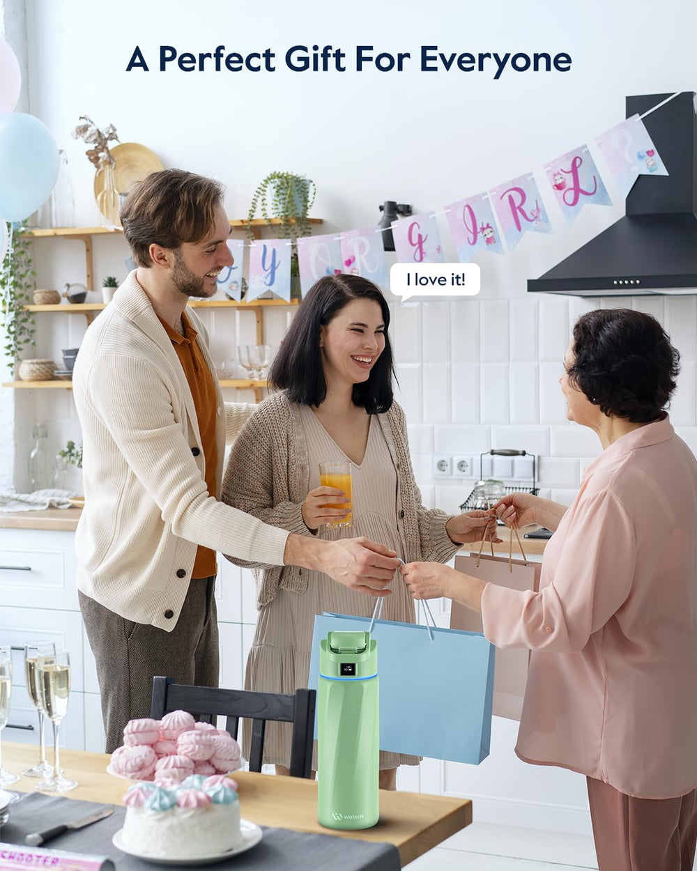 WaterH BOOST emballage et accessoires montrant câble et guide d'usage