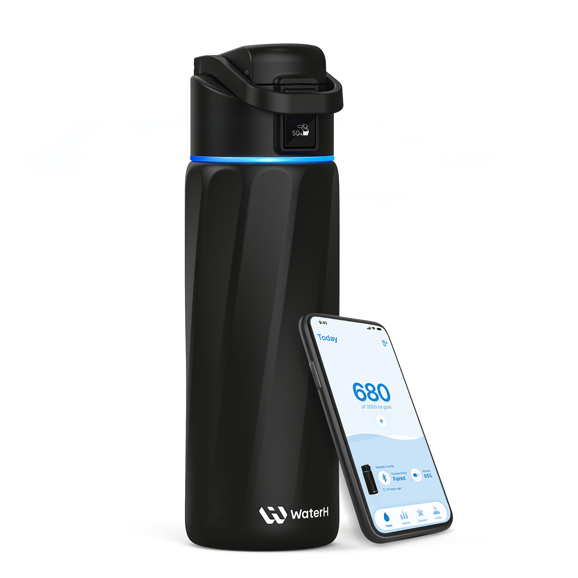 WaterH BOOST face avant montrant l'écran LED et design élégant