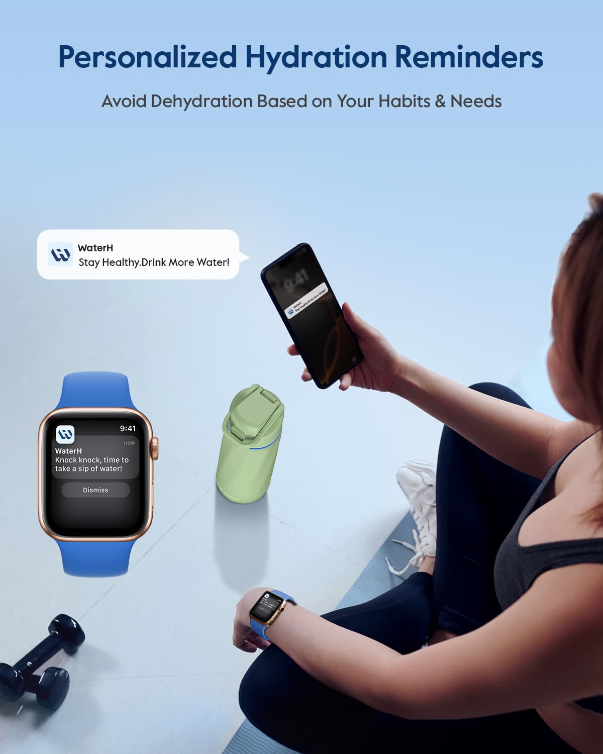 WaterH BOOST gros plan acier inoxydable pour durabilité et isolation