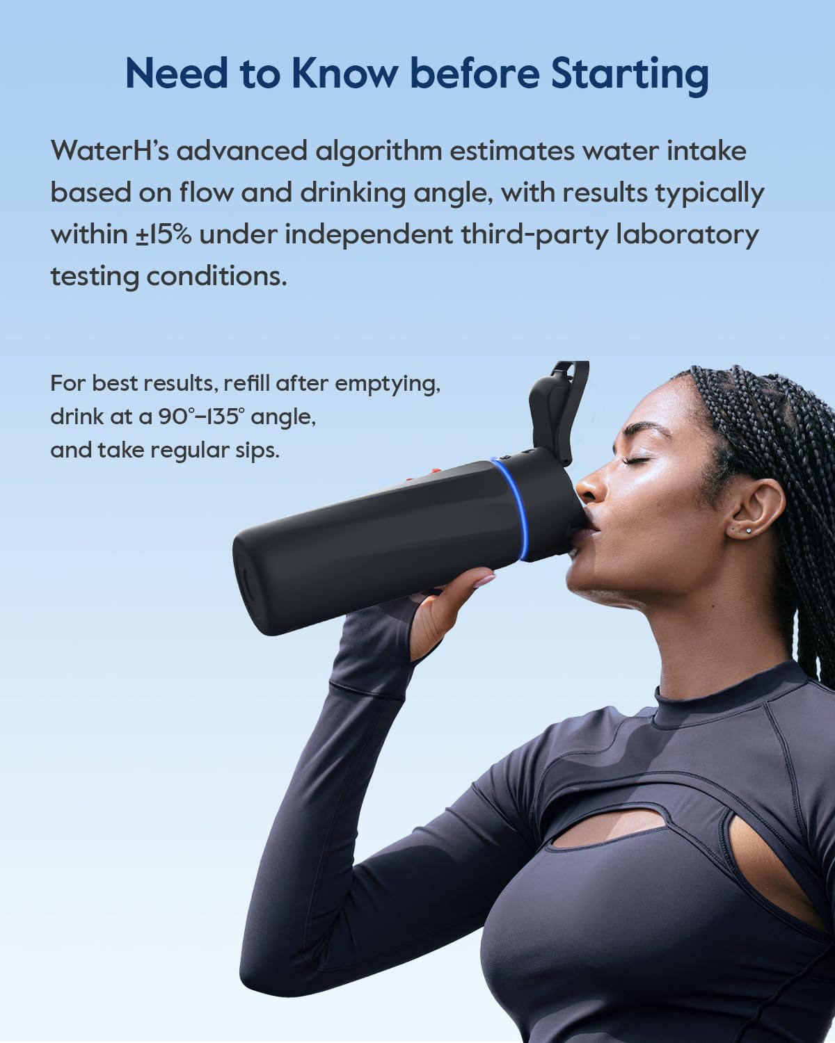 WaterH BOOST poignée rotative 180° pour transport facile