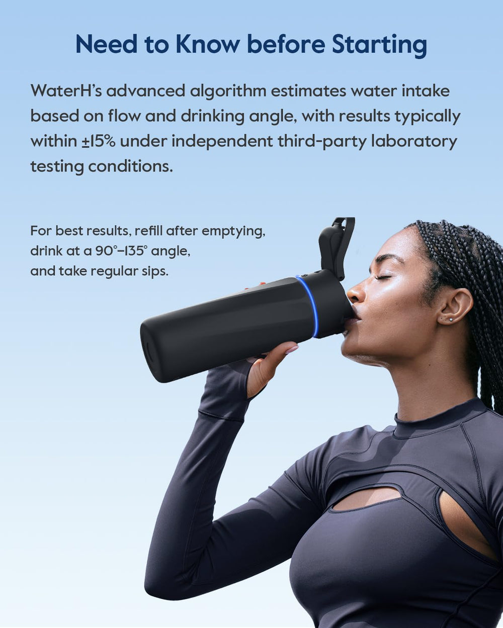 WaterH BOOST poignée rotative 180° pour transport facile