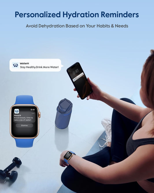 WaterH BOOST bouchon avec anneau lumineux pour rappels discrets et non intrusifs
