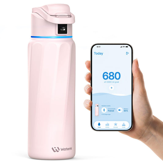 WaterH BOOST vue face montrant le design élégant et la contenance pratique