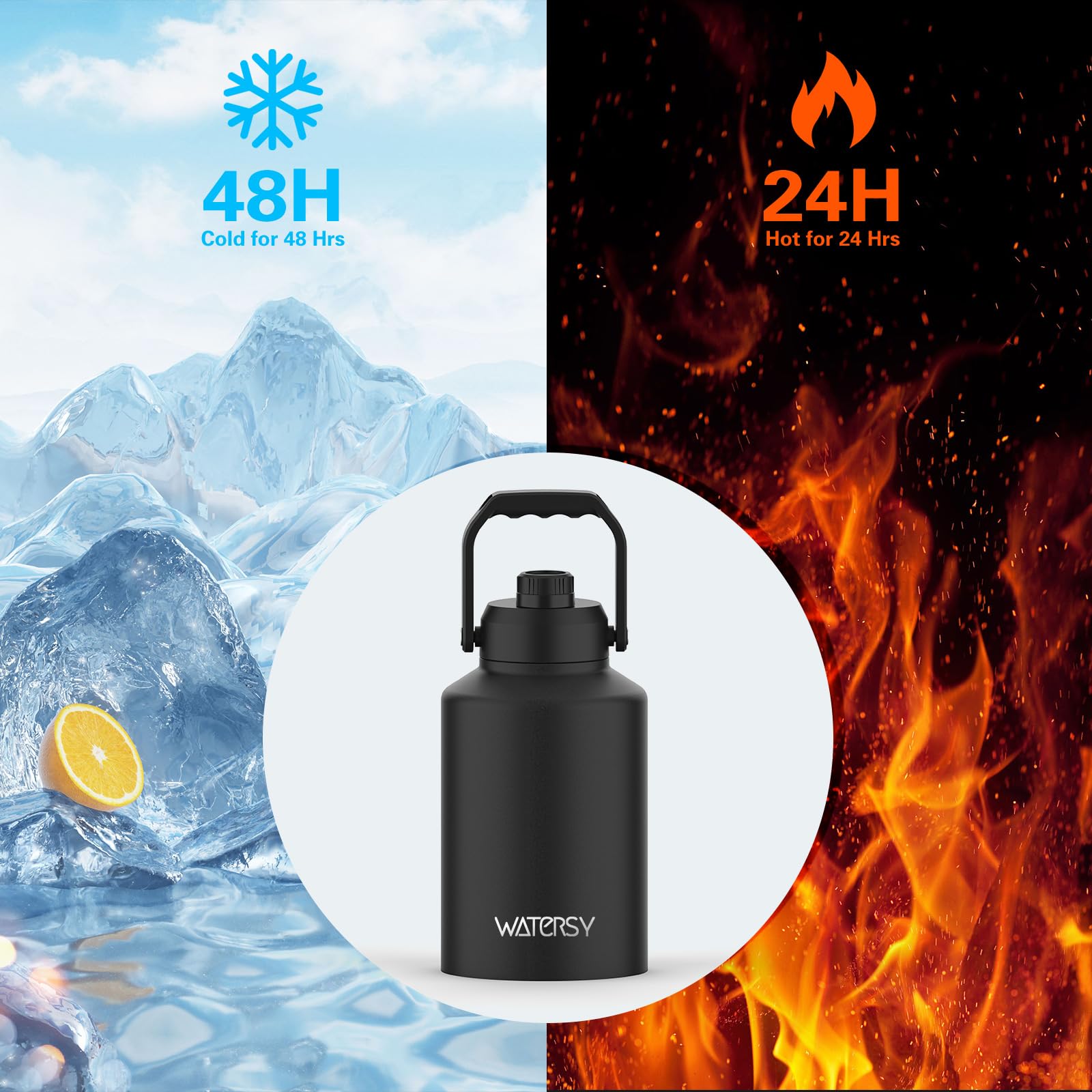 WATERSY bouchon étanche avec bague silicone, sécurité anti-fuite