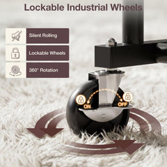 WATIOWL roulettes 360° avec verrouillage pour mobilité sûre