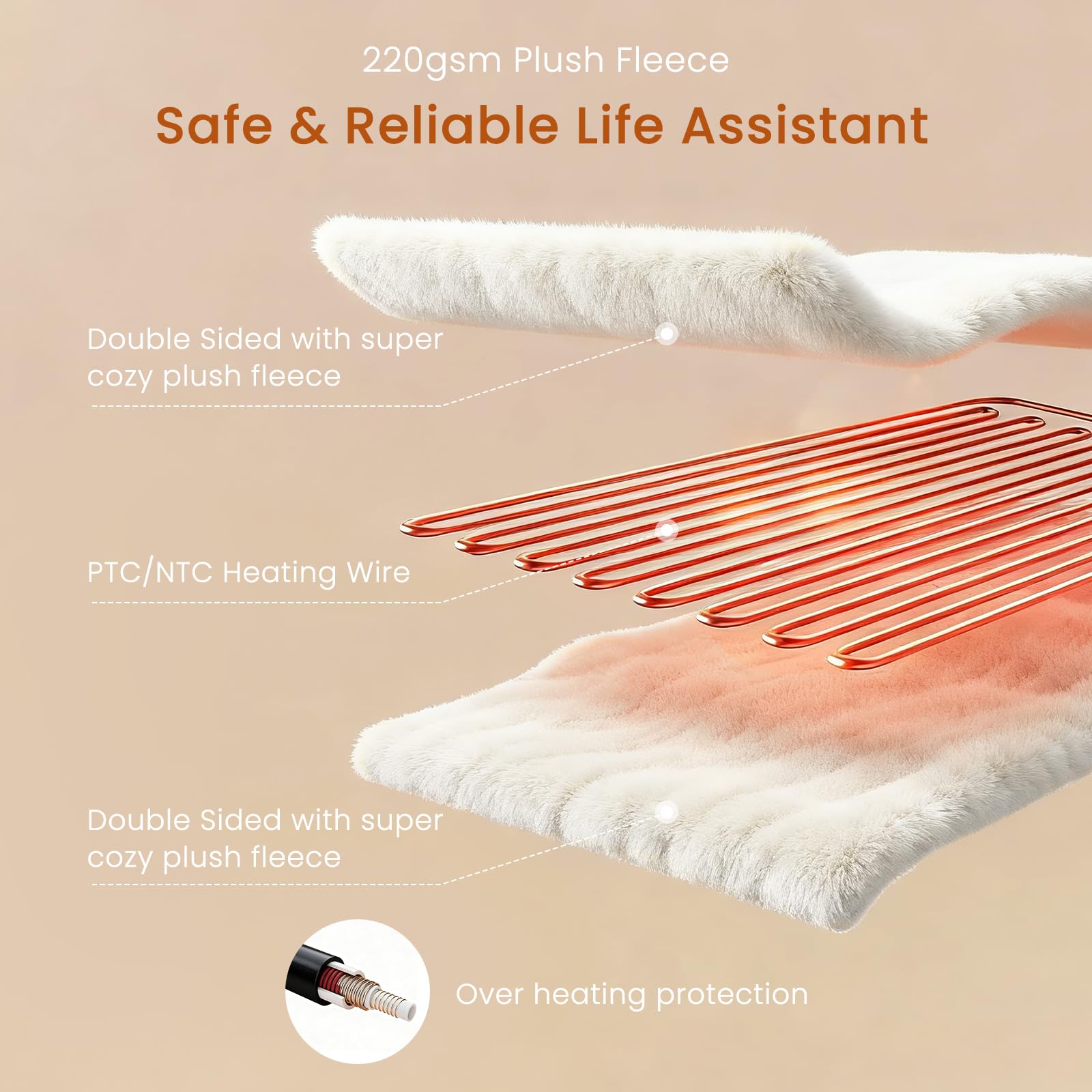 WATO FT comparaison d’échelle avec coussin, montre la taille pratique 50x60"