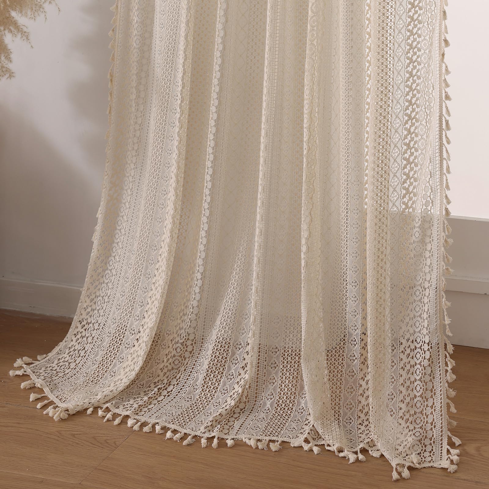 WAZZIO texture du tissu filtrant la lumière pour ambiance douce
