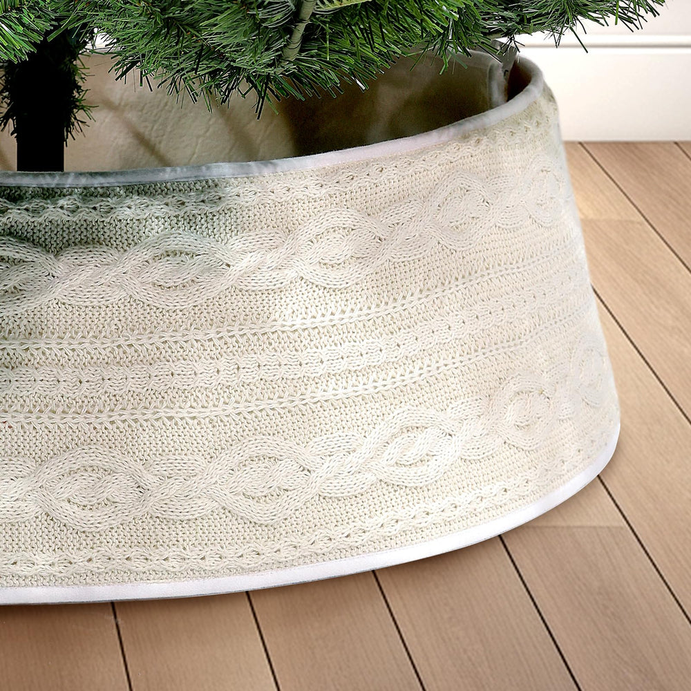 WBHome collier de sapin face avant beige élégant et chaleureux