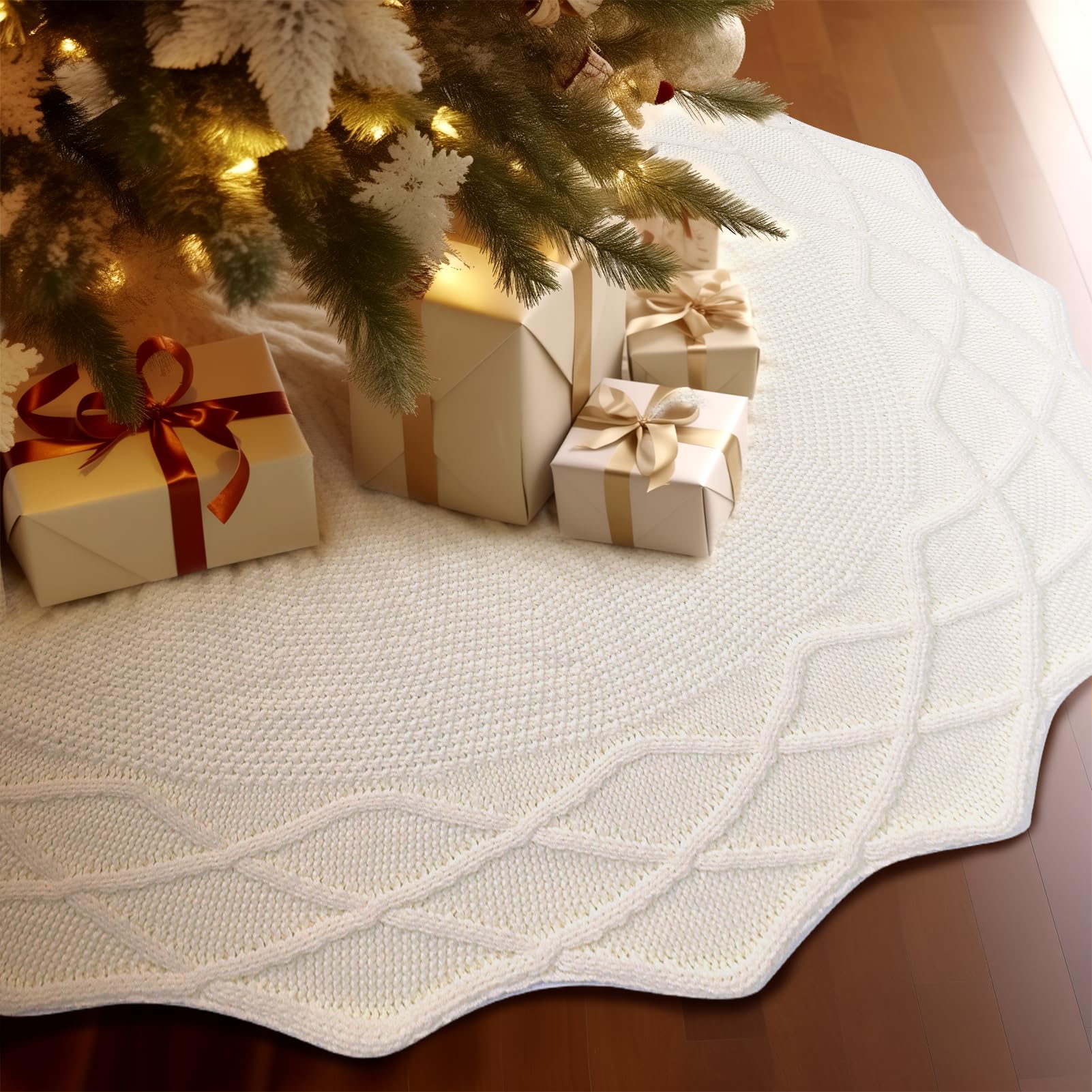 WBHome jupe de sapin vue avant, finition chaleureuse